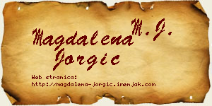 Magdalena Jorgić vizit kartica